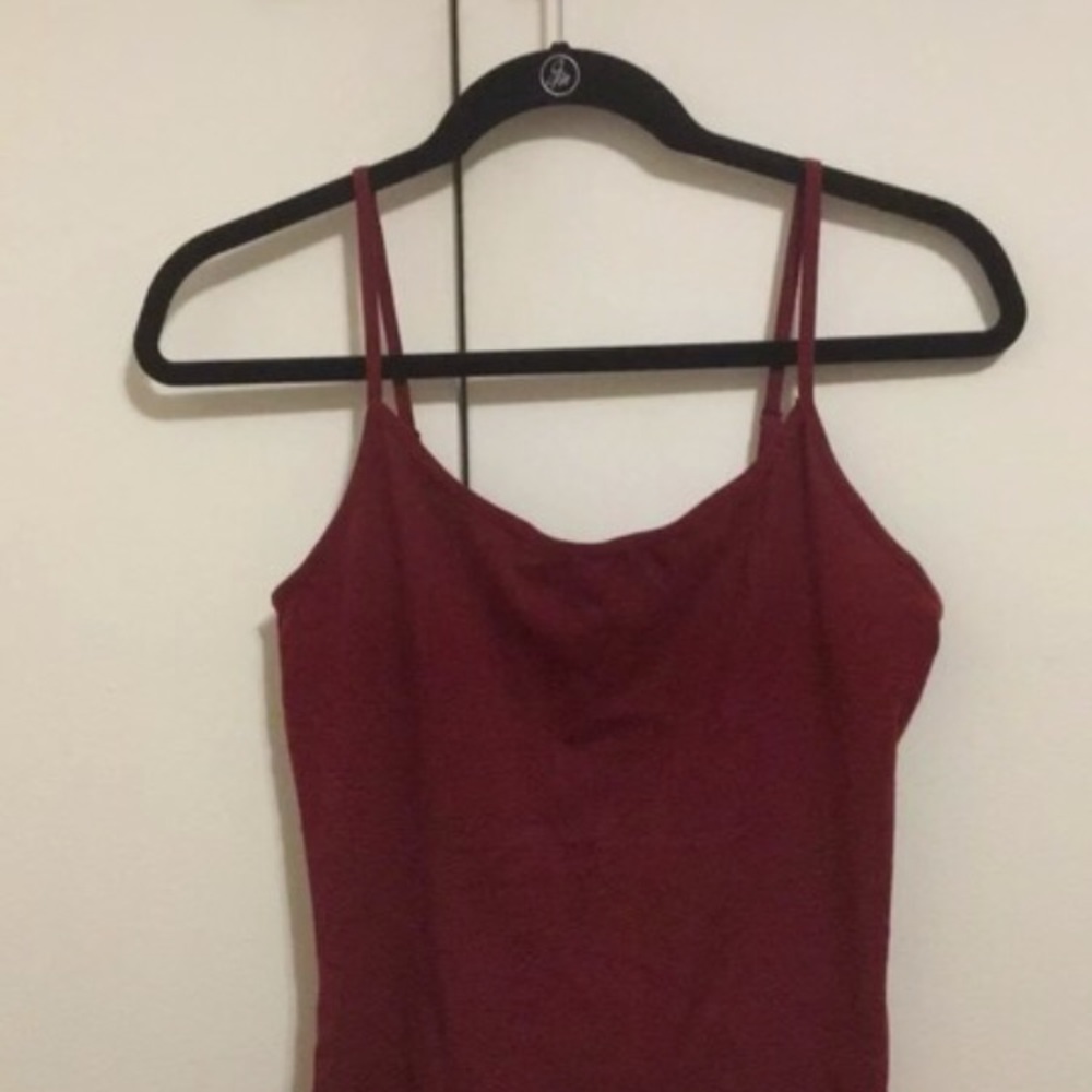 burgundy cami